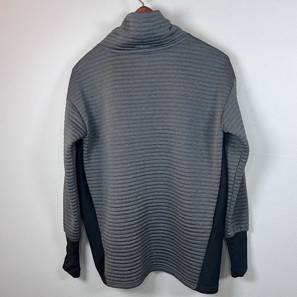 Eddie Bauer Women’s M Gray Cowl Neck Top Stretchy Knit Tunic FREEDRY Shirt - Picture 4 of 11